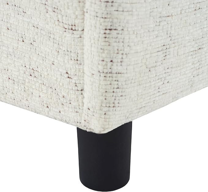 Ball & Cast 109.9" Sectional Sofa with Pull Out Bed, Chenille Upholstered Sleeper Sofa bed with Storage Chaise, Convertible U Shaped Couch with Two Cup Holders and Charging Ports for Living Room,Beige