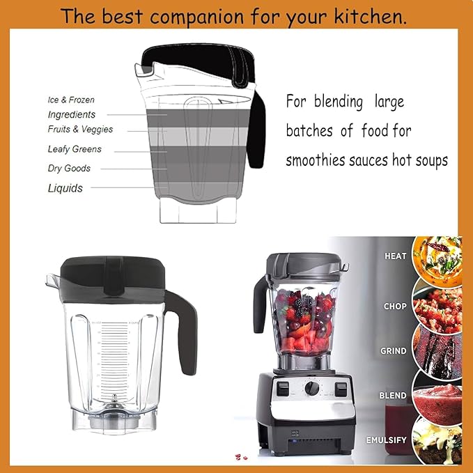For Vitamix Blender Pitcher 64oz Low-Profile (64oz Low-Profile)