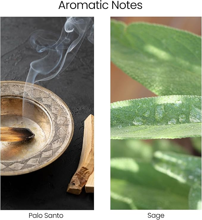 Natur IX Cleansing Scented Candles for Home | Sage & Palo Santo | Natural Non Toxic Soy Candles with Essential Oils | 50 H Long Burning | (Cleansing | Palo Santo & Sage)