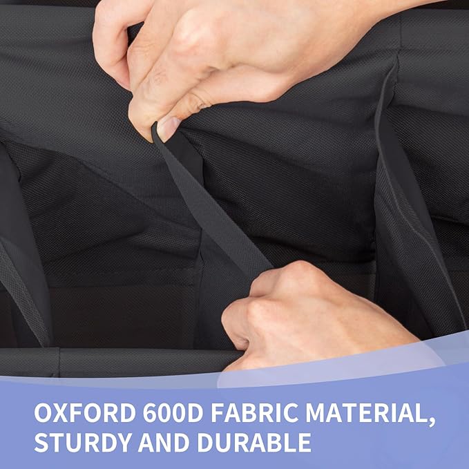 FENTEC 1 Pack Over-the-Door-Shoe-Organizers, Hanging Shoe Organizer with Large Pocket Shoe Holder Hanging Shoe Rack for Closet Shoe Organizer for Wall, Over Door Organizer with 15 Pockets Black