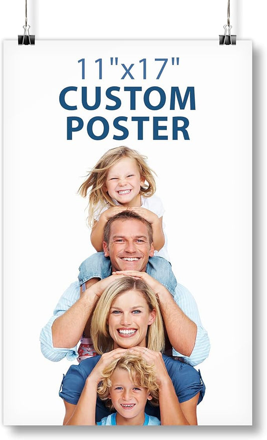 Smile Art Design Make Your Own Custom Poster Print with Your Photo, Custom Image Poster Printing, Photo Print Personalized Wall Art - 11x17 inches