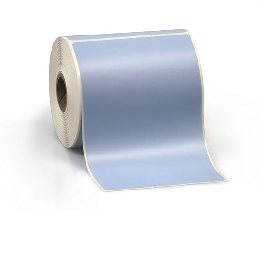 4" X 6" Direct Thermal Perforated Stickers Labels for Shipping Labels, Inventory, and Color Coding - Compatible with Zebra, Rollo, Godex and More (Blue, 48 Rolls)