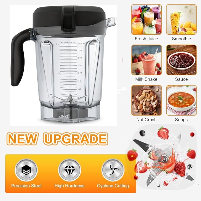 For Vitamix Blender Pitcher 64oz Low-Profile (64oz Low-Profile)