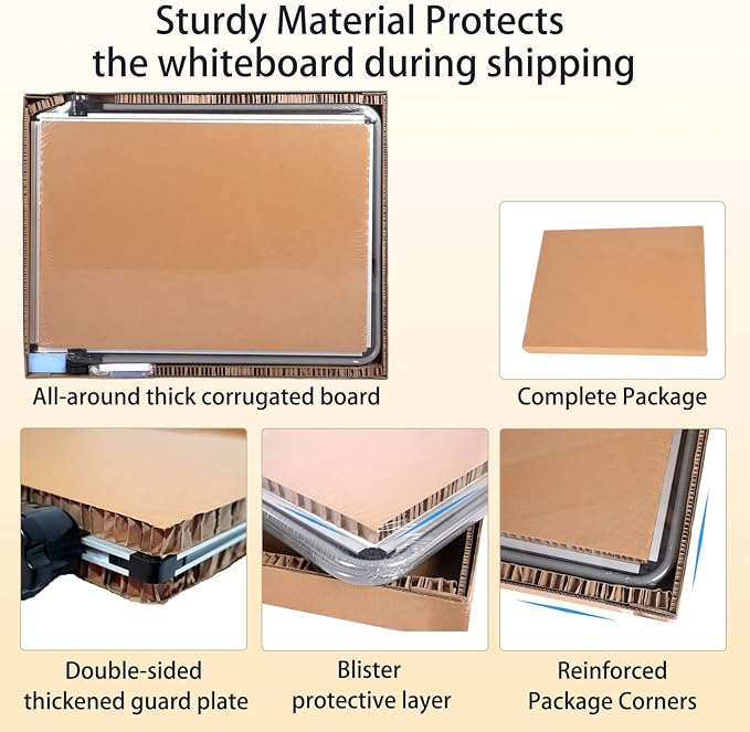 Double Sided White Board with Stand - 40x28 Portable Whiteboard Easel with Height Adjustable & 360° Rotation for Home Office Classroom, Standing Dry Erase Board for Presentation