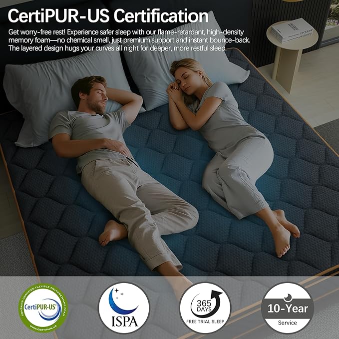 King Mattress- 10 Inch Hybrid Firm Support with Pocketed Coils & Cooling Gel Memory Foam | Orthopedic Back Pain Relief | Breathable | King Size Mattresses in a Box