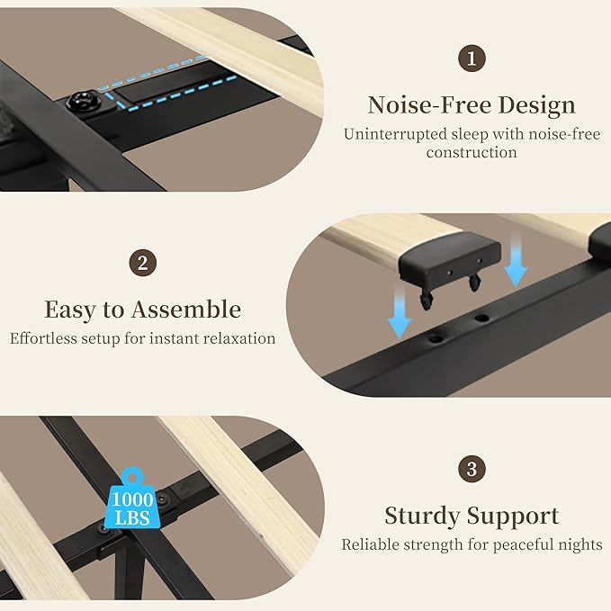 Full Led Bed Frame with 2 Drawers, Upholstered Bed Frames Full Size with 2 Storage Pockets, Platform Bed with Adjustable Height Crystal Button Tufted Headboard, No Box Spring Needed, PU White