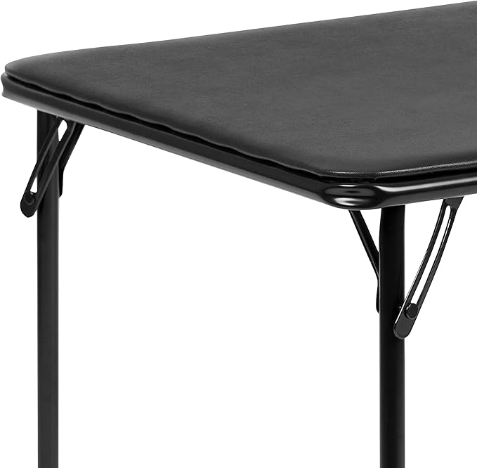 EMMA + OLIVER Kids Black Folding Table