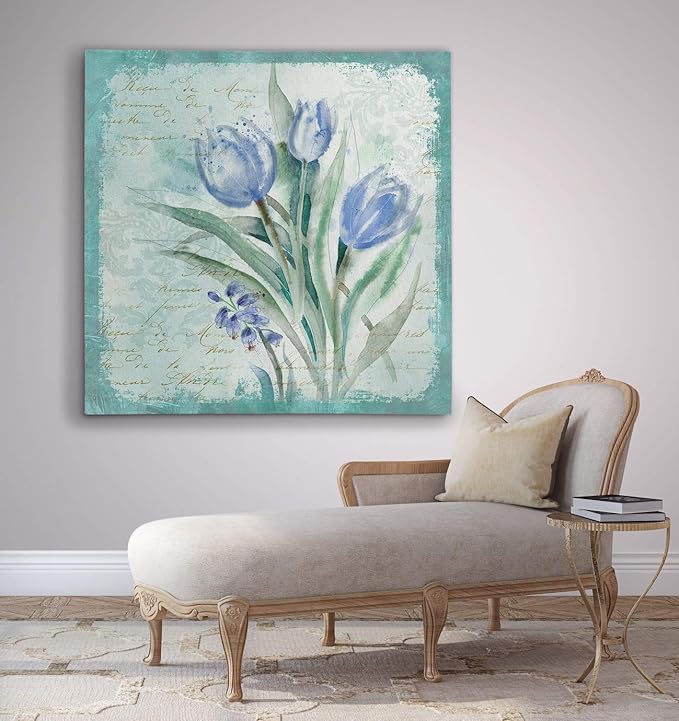 Wexford Home Tulip Medley - Premium Gallery Wrapped Canvas Art Print, 16X16,