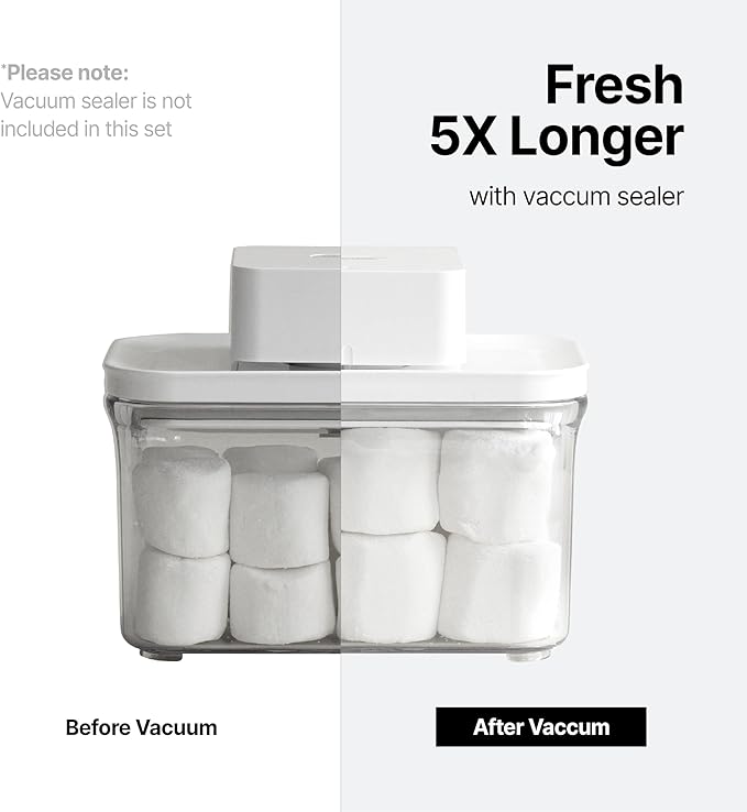 Premium Airtight Food Storage Containers, 4L(4.10qt) Smart One-Click Seal Lid, Patented Double Silicone Lining, 100% Leak Proof, BPA-FREE (Large Container 4.0)