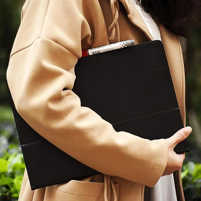 iNenya Portable White Board, 8.5 x 11 Inches, Small Dry Erase Board, Mini Portable whiteboard,Anti-Ghosting Surface, Smart Reusable Foldable for Kids Shool Students Office Home Travel (Black)