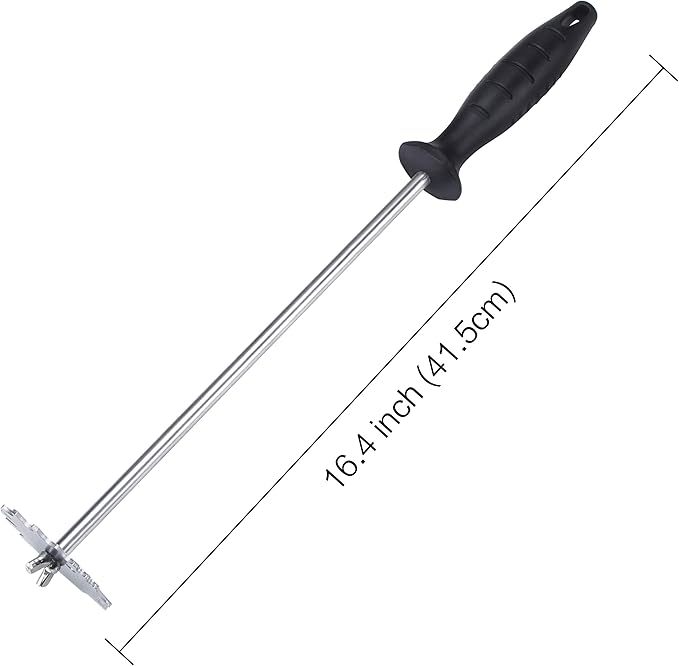 MSY BIGSUNNY Good Grip Stainless Steel Grill Scraper for BBQ Grate and Griddle (16" Scraper)