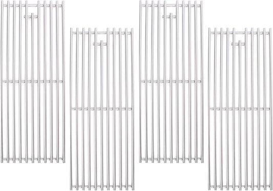 2025 4 Pc 18 x 7-3/8 Upgrade Heavy Duty Cast Shot Blasting Stainless Steel 5/16 Rod BBQ Cooking Grill Grates Replacement Parts for Blaze Grill 3, 4, 5 Burner Grill Models, AOG, RCS, Summerset Sizzler
