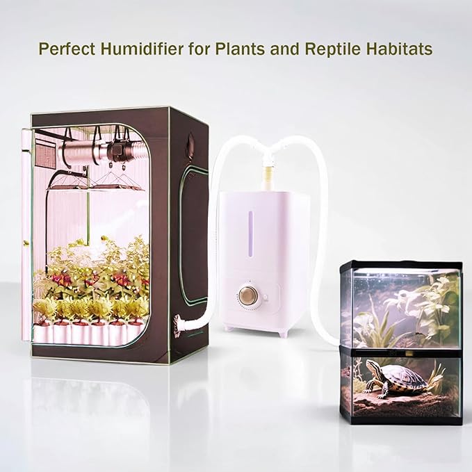 Humidifiers for Plants– Indoor Plant Humidifier with Precise Humidity Control, Grow Tent & Greenhouse Humidifier,6L high-capacity for Grow Tents, Reptile Tanks,Home & office