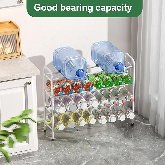 Expandable Shoe Rack, 4-Tier Expandable Metal Shoe Rack,Shoe Shelf for Closet, Entryway & Hallway