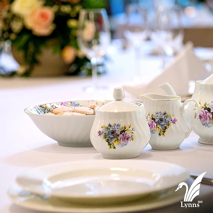 Lynns Paradise Millicent 9-Inch Big Bowl, Set of 3, Purple; Heavy Duty; Chip Resistant; Lead and Cadmium Free; Freezer to Oven Safe up to 500°F