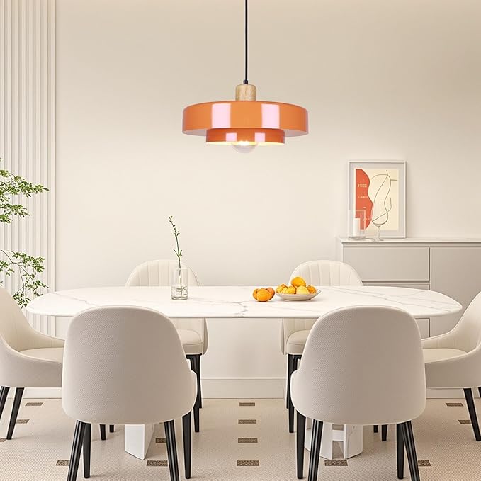 Plug in Pendant Light Modern Pendant Lamp E26 Vintage Hanging Light Fixture with 14ft Cord On/Off Switch for for Dining Room Bedroom Living Room Kitchen Island