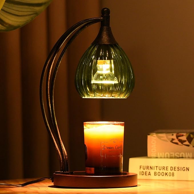 Candle Warmer Lamp, Electric Candle Warmer with Timer Dimmer - Candle Lamp Warmer for Scented Jar Candles - Candle Melter Lamp for Housewarming Gifts New Home Decor