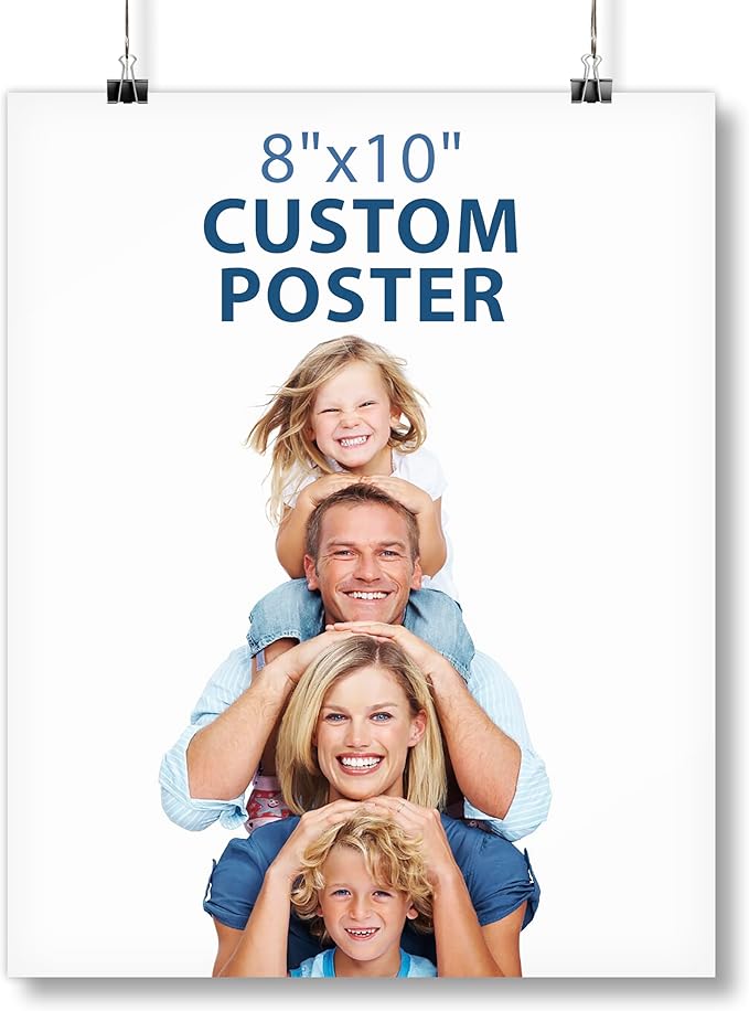Smile Art Design Custom Poster Print, Personalized Photo to Poster Printing, Wall Art Prints, 8x10 inches