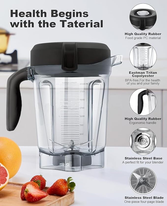 For Vitamix Blender Pitcher 64oz Low-Profile (64oz Low-Profile)