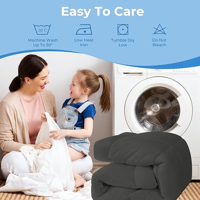 YUGYVOB Twin Mattress Topper - 800GSM Extra Thick Cooling & Breathable Mattress Pad with Deep Pocket 8"-21" & Soft Down Alternative Filling, Grey