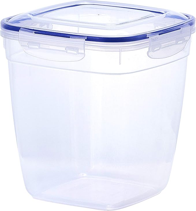 Superio Plastic Food Storage Containers with airtight Lid for Pantry, Fridge- BPA Free, Leakproof Sealed Container- Microwave, Dishwasher and Freezer Safe, Clear (20 Cup)