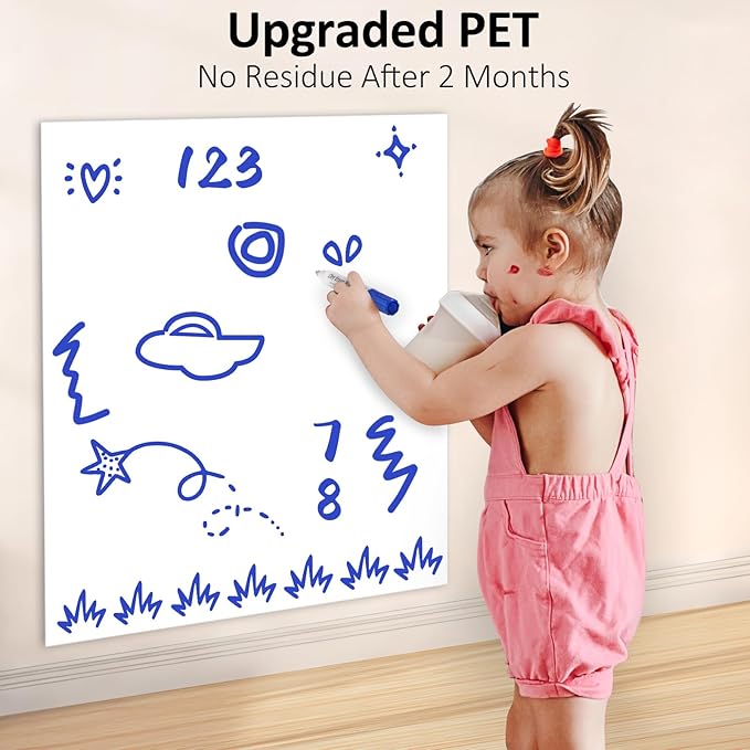 Dry Erase White Board Sticker for Wall (36 × 23)