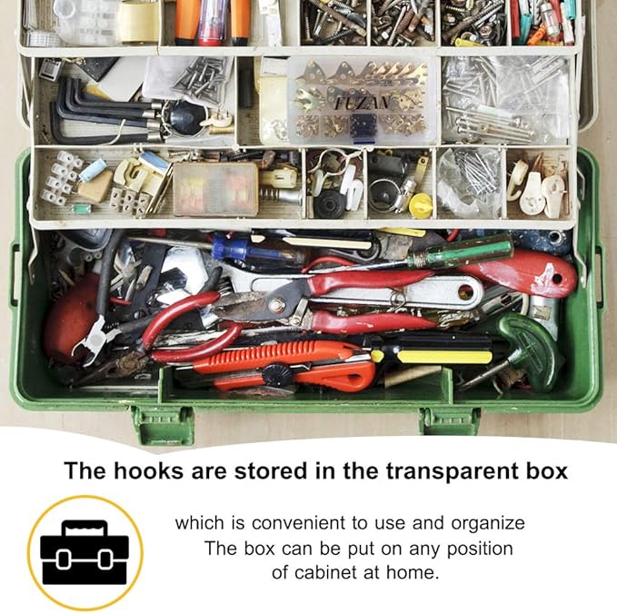 125 Pcs Heavy Duty Picture Hanging Kit With Nails for Wooden/Drywall - Professional Hangers for Canvas, Office Pictures, Clock, House Decoration - Holds 10-100 lbs