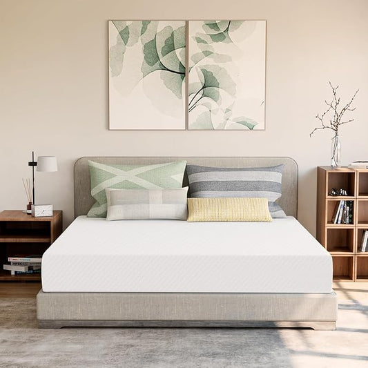 GAESTE 8 Inch Cal King Cooling Gel Memory Foam Mattress for Cool Sleep Medium Firm CertiPUR-US Certified Foam, Mattress in a Box Pressure Relief Removable Cover No Fiberglass (California King, 8 in)