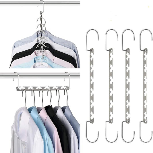 GEFTOl Space Saving Hangers Metal Hanger Magic Cascading Hanger Closet Clothes Organizer(20 Pack)