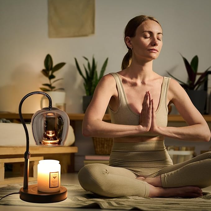 Candle Warmer Lamp with Timer & Dimmer, Ideal Mother's Day, Birthday Gifts for Mom, Wife, Women, Friends, Teacher Appreciation Gifts, Elegant Home & Bedroom Decor Lamp