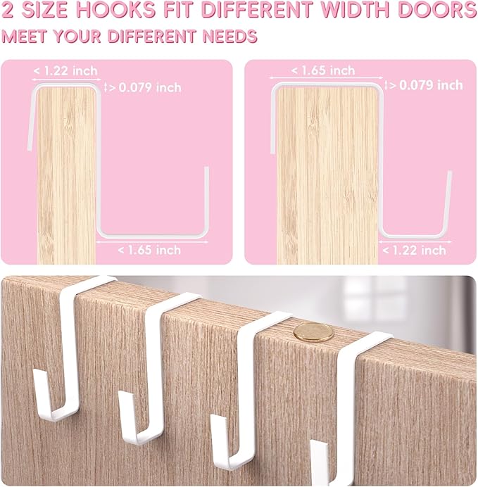 FENTEC 1 Pack Over-the-Door-Shoe-Organizers, Hanging Shoe Organizers with Large Pocket Shoe Holder Hanging Shoe Rack for Closet Shoe Organizer for Wall, Over Door Organizer with 15 Pockets Pink