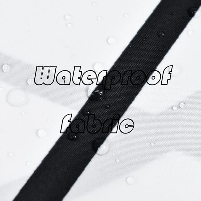 Punkray Black and White Striped Wavy Line Polyester Shower Curtain for Bathroom with Hooks, Weighted Hem, Waterproof Bath Accessories Hotel Style, 72 x 78