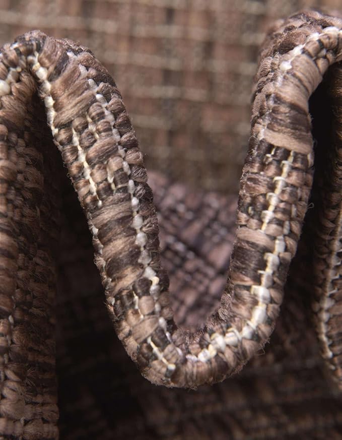 Unique Loom Outdoor Border Collection Area Rug - Soft Border (13' Square, Brown/ Ivory)