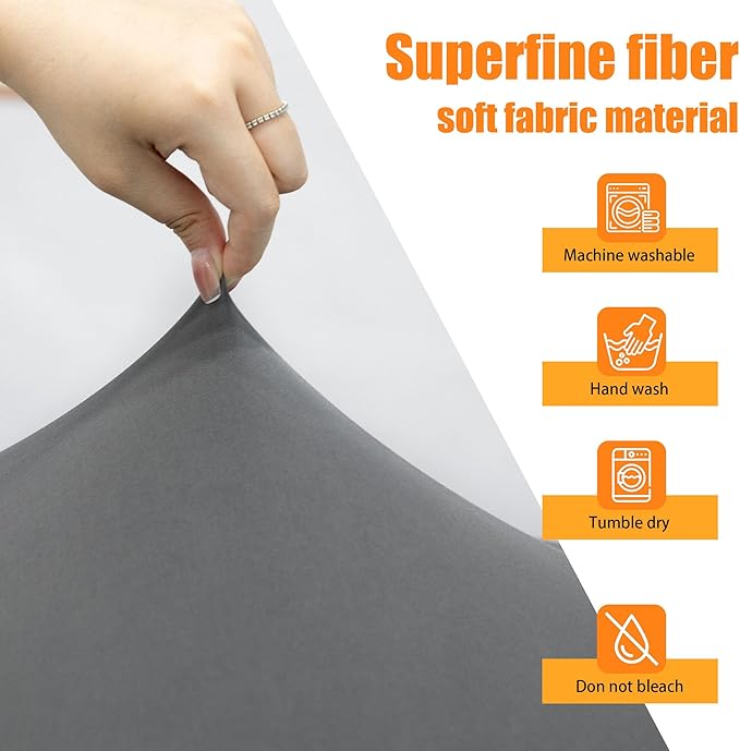 Rv Dinette Cushion Covers,Printing Stretchable Camper Cushion Cover,RV Cushion Slipcover,Rv Couch Cover Replacement for RV Camper Car Bench,2 Backrest Covers and 2 Bench Covers (Gray)