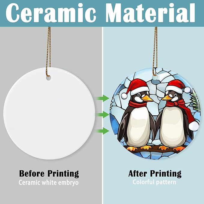 Christmas Ornament, Two Penguins Ornament, Christmas Decorations for Tree, Heirloom Keepsake, Gift Idea