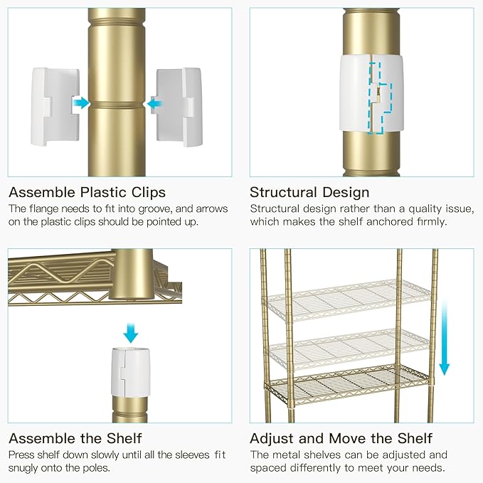 FUTASSI P3 Rolling Clothes Rack, Clothing Racks for Hanging Clothes, Heavy Duty Garment Rack with Wheels, Freestanding Portable Closet Organizer 39.4'' W x 14'' D x 78.5'' H, Max Load 464 LBS, Gold