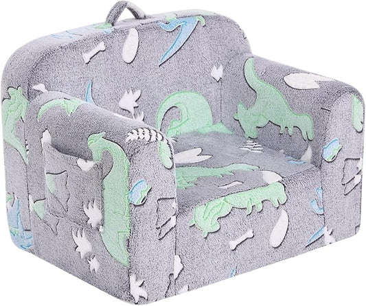 Toddler Chair – Plush Kids Sofa, Comfy Convertible Lounger for Boys & Girls, Bedroom & Reading Chair