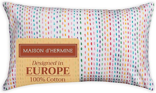 Maison d' Hermine Decorative Pillow Covers 12x20 Inch Rectangle 100% Cotton Throw Pillow Covers with Invisible Zipper for Living Room Couch, Chair, Sofas, Bedroom, Home (Hesperides - Grphic)