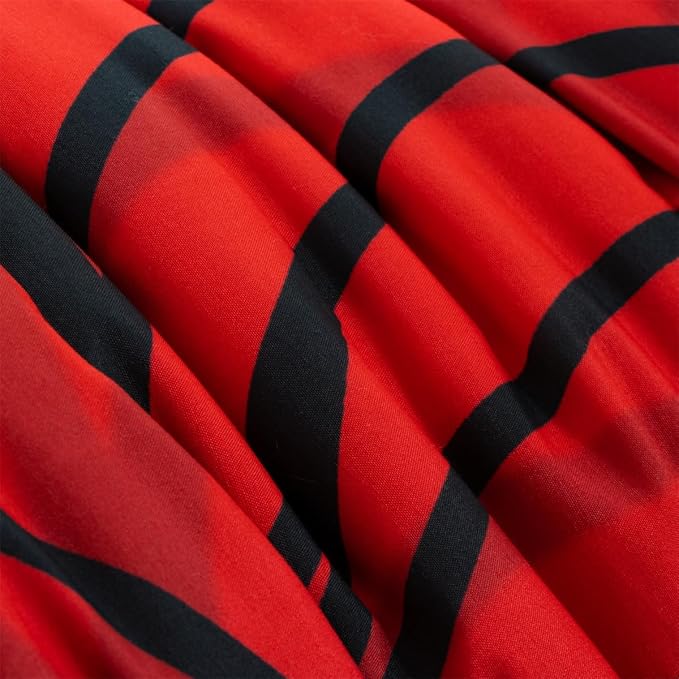 NTBED Game Console Comforter Set for Boys Girls Kids Spider Web Gaming Lightweight Microfiber Gamer Bedding Sets (Red, Twin 5Pcs)