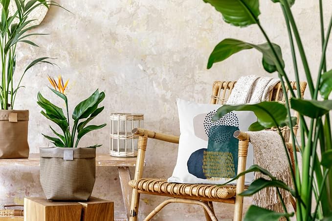 Jartinle Boho Abstract Pillow Covers 18x18 Set of 4 Mid Century Modern Throw Pillow Covers Geometric Pillow Covers for Outdoor Couch Sofa Minimalist Home Decor