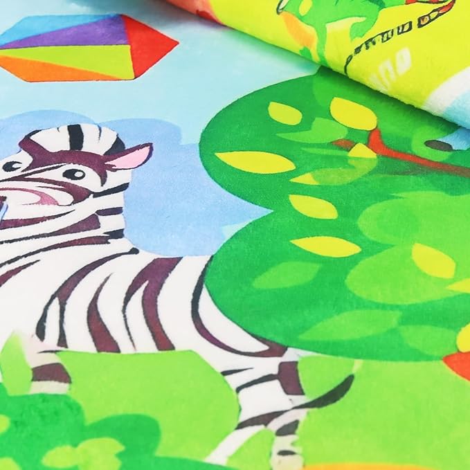 Baby Play Mat for Floor, Non-Slip Playmat for Toddlers & Infants, Extra Thick Large Padded Educational ABC Kids Rug for Crawling & Playing Super Soft Plush Surface to Keep Safe (40"x60")