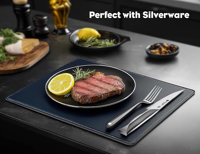 BRODARK Steak Knives Set of 6: 4.5 Inch Serrated Steak Knives - High Carbon Stainless Steel Kitchen Steak Knife Set - Never Need Sharpening - NSF Certified, Shark Series