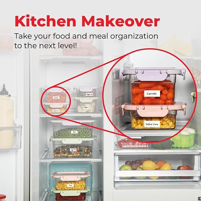 MESS Dissolvable Food Labels, Blank 1x2, 50/Roll - Dissolves in 30 Seconds or Less - Removable Pantry, Meal Prep & Food Storage Labels – Canning & Freezer Use