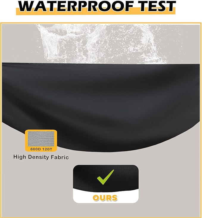 Grill Cover for Blackstone 1860 2225 On The Go Range Top Combo Griddle, Heavy-Duty 600D Tabletop BBQ Cover for Blackstone 22 inch Camping Griddle