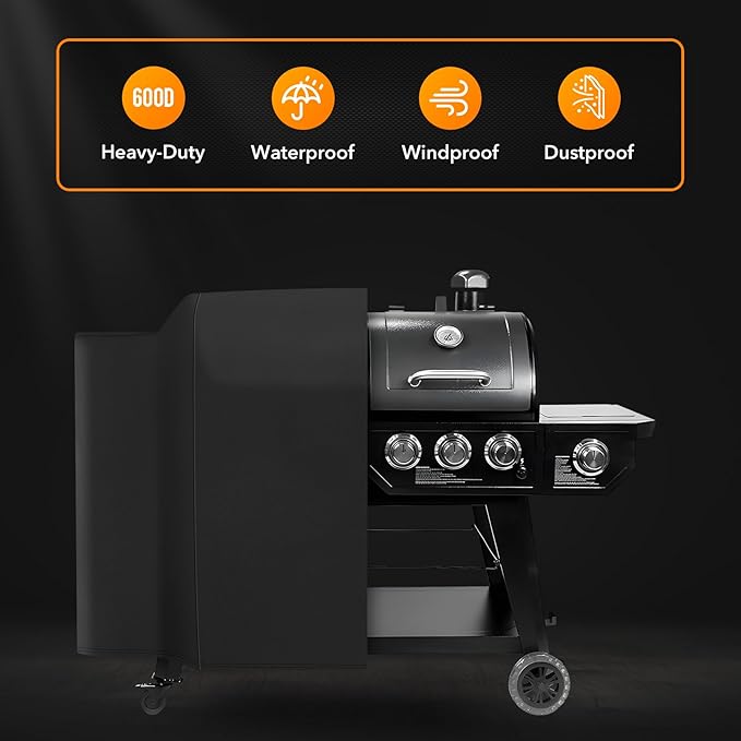 Heavy-Duty Grill Cover Compatible with Pit Boss 1100 Pro Series 1260 Triple-Function Combo Grill PB1100PSC2, PB1100PSC1, Sportsman 1230, Competition 1230CS1, Navigator 1230G Wood Pellet Grill