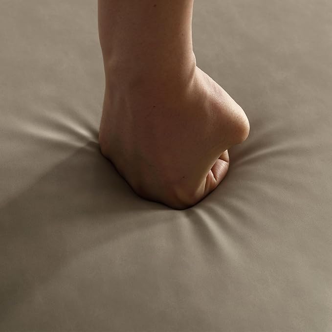 Upholstered Entryway Bench Modern Shoe Benches for Hallway Porch Bedroom Bench for End of Bed Dining Bench for Dining Table Dining Room Kitchen Window with Wood Legs, PU Leather, Grey