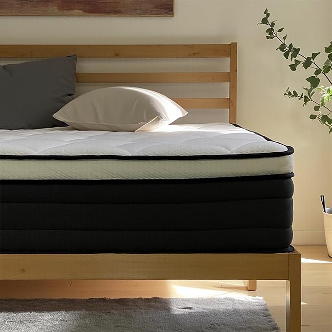 10 Inch Soft Queen Size Mattress, Fiberglass Free Colchones, Breathable Airflow Memory Foam, Pressure Relieving Queen Mattress in a Box, Ideal for Back/Side Sleepers, CertiPUR-US Certified