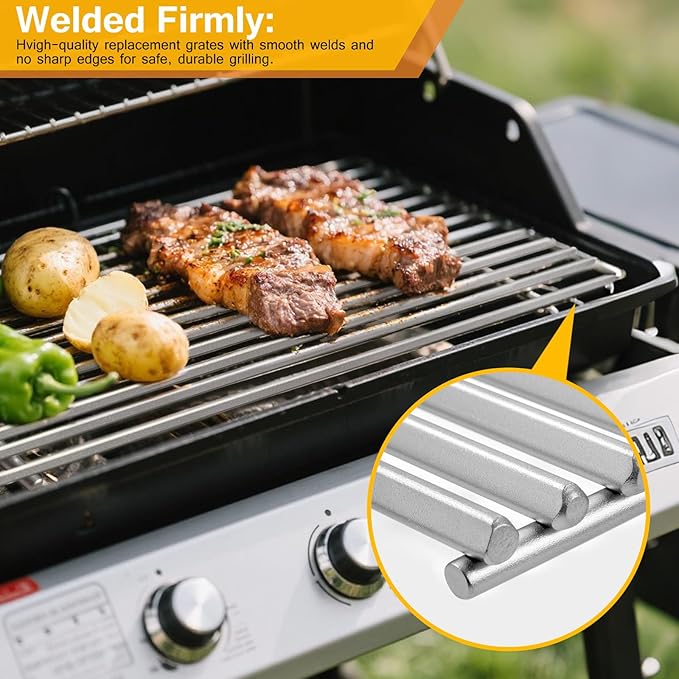 Grill Grate Replacement Parts for Blaze Grill 3, 4, 5 Burner Blaze Grill Models,18 x 7-3/8(3/8" Triangle Rod 4 PC)