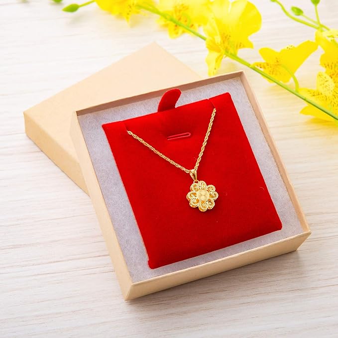 GEFTOL Jewelry Gift Boxes 40 Pack 3.5x3.5x1 Inch Cardboard Jewelry Boxes,Small Gift Boxes for Jewelry Earrings Necklaces Handmade Bangles Bracelets(Brown)