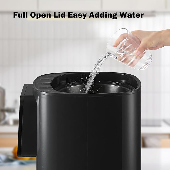 OCTAVO Water Boiler & Warmer 5 Liter, 304 Stainless Steel Water Tank, 700 Watt 6 Adjustable Water Temperature, LCD Touch Control Screen, Child Lock with Water Shortage Indicator